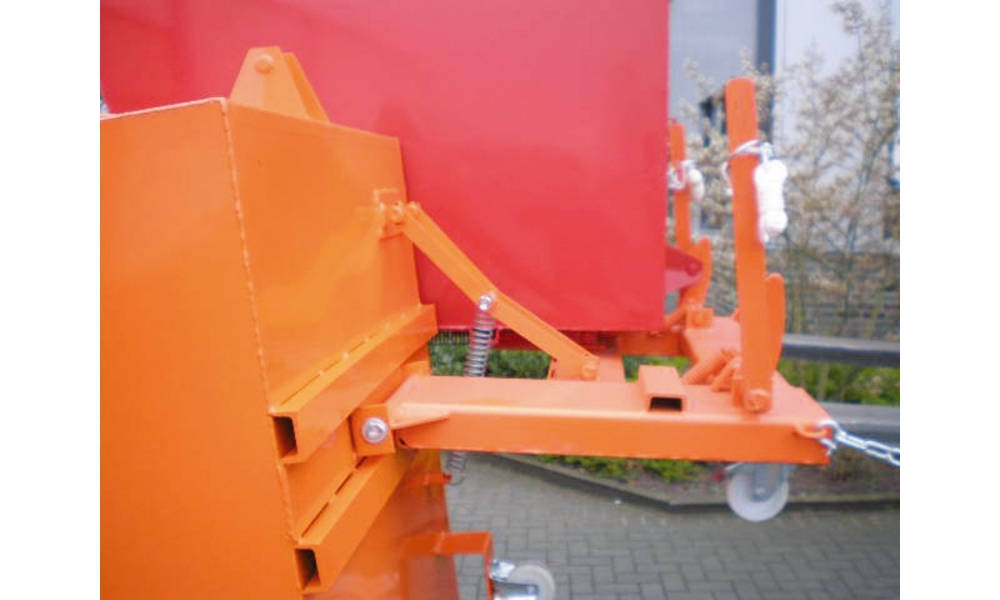 Kippbehälter Typ Duo, 1200 kg Traglast, Inhalt 2x0,9cbm, BxTxH 1790x1560x1010mm-2