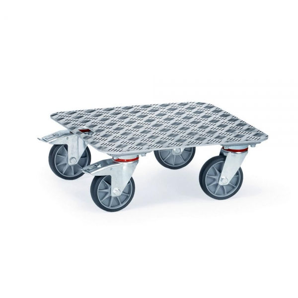 Aluminium-Kistenroller, Ladefläche 500x500 mm, Tragkraft 250 kg