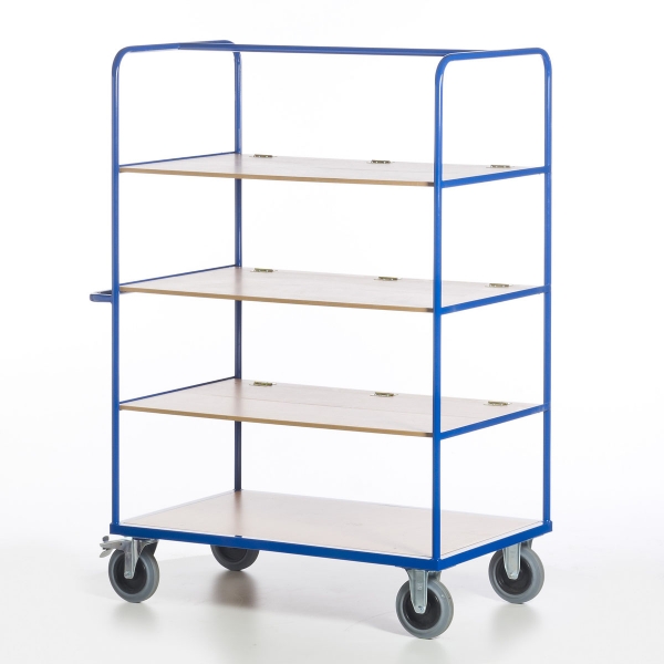 Klapp-Etagenwagen mit 3 faltbaren Böden, 500 kg Tragkraft, 1000x800 mm LxB