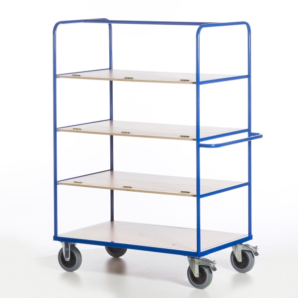 Klapp-Etagenwagen mit 3 faltbaren Böden, 500 kg Tragkraft, 1200x800 mm LxB