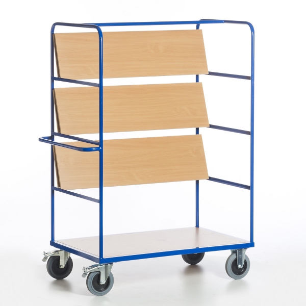 Klapp-Etagenwagen mit 3 faltbaren Böden, 500 kg Tragkraft