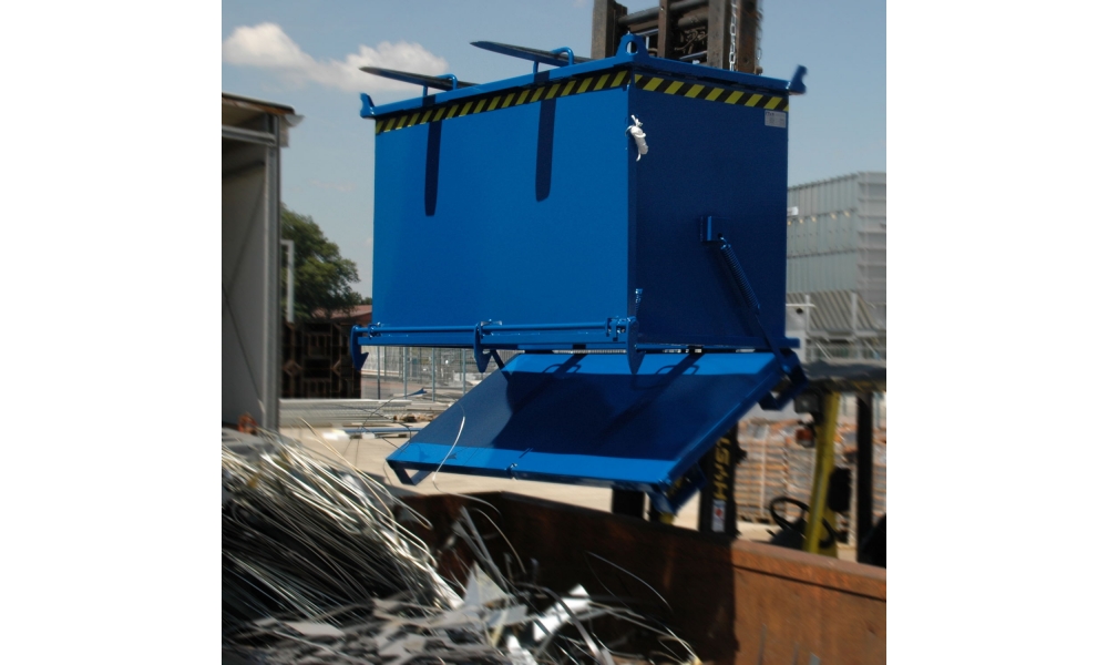 Klappbodenbehälter, 2000 kg Traglast, Inhalt 2cbm, BxTxH 2600x910x1300mm-4