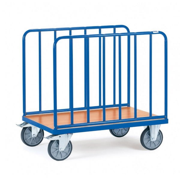 Längswandwagen 600 kg, mit vertikalen Streben