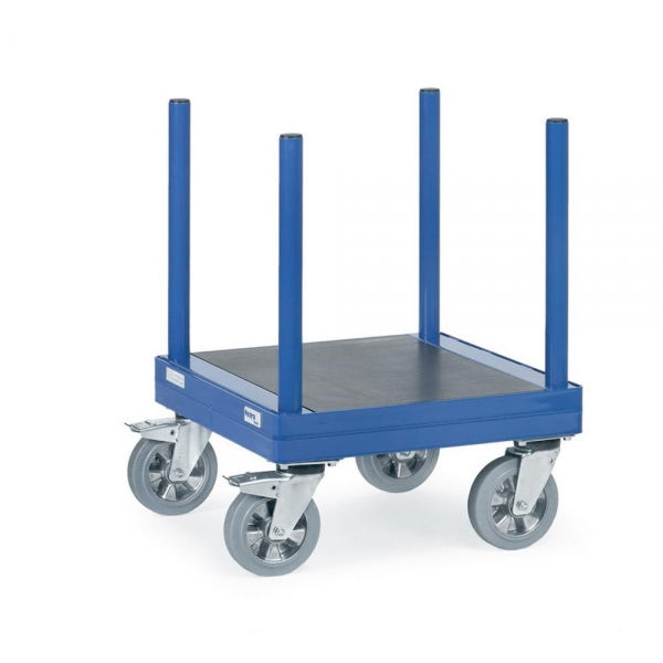 Langmaterial-Wagen mit Rungen, Ladefläche 700x700 mm, 1500 kg