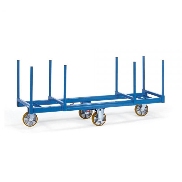 Langmaterial-Wagen, Rungen 500 mm lang, 1200 kg Tragkraft, LxBxH 2000x600x350 mm