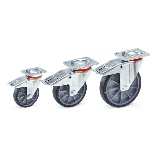 TPE-ESD-Lenkrolle mit Feststeller