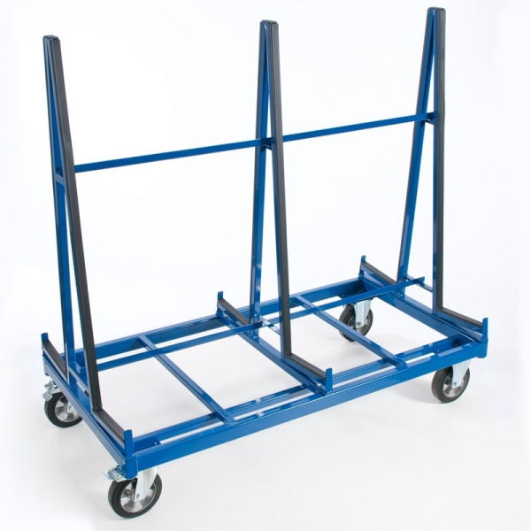 Plattenwagen mit zweiseitiger Auflagefläche, 1200 kg Tragkraft, 2x 2080x270 mm