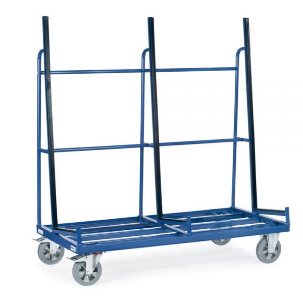 Plattenwagen 1200 kg, einseitige Anlage mit Profilgummi belegt