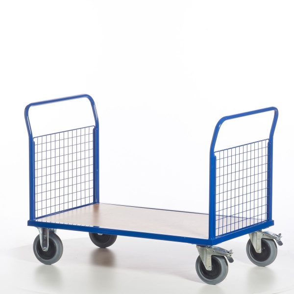 Gitter-Doppelstirnwandwagen, 500 kg Tragkraft, LxB 1000x600 mm Ladefläche