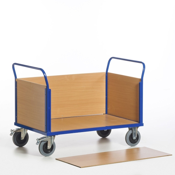 Vierwandwagen, 400 kg Tragkraft, 850x470 mm Ladefläche