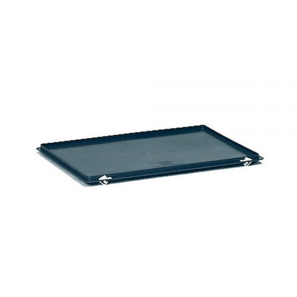 Scharnier-Deckel für Kunststoffkasten, LxBxH 600x400 mm