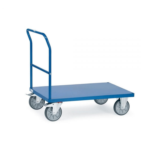 Schiebebügelwagen mit Blechplattform 500 bis 600 kg, mit Schiebebügel