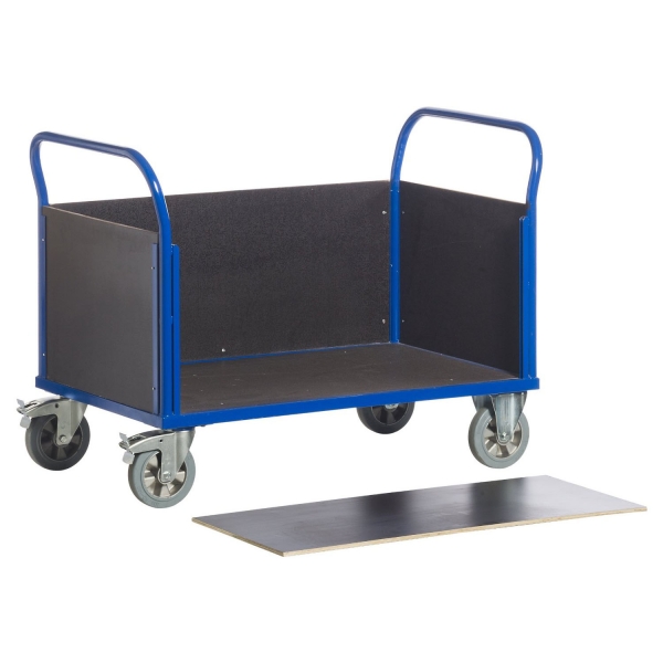 schwerer Vierwandwagen, LxB 1000x670 mm Ladefläche, 1200 kg Tragkraft