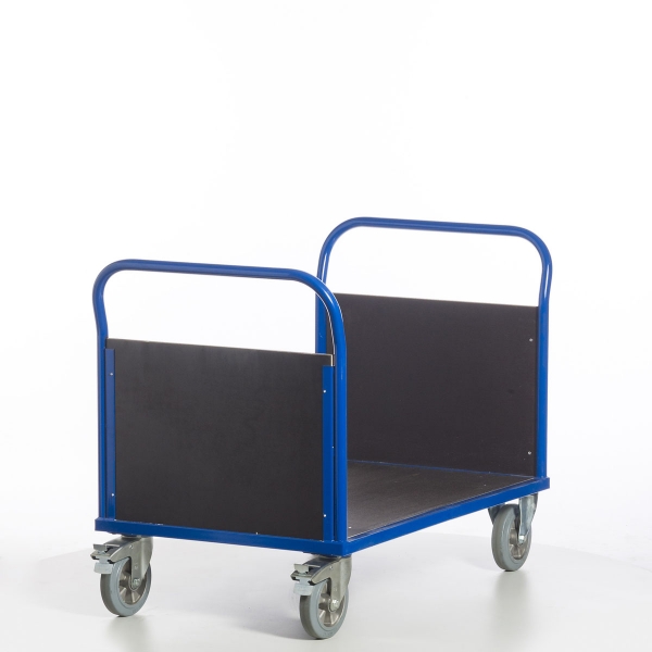 Schwerlast Doppel-Stirnwandwagen, LxB 2000x800 mm Ladefläche, 1200 kg Tragkraft