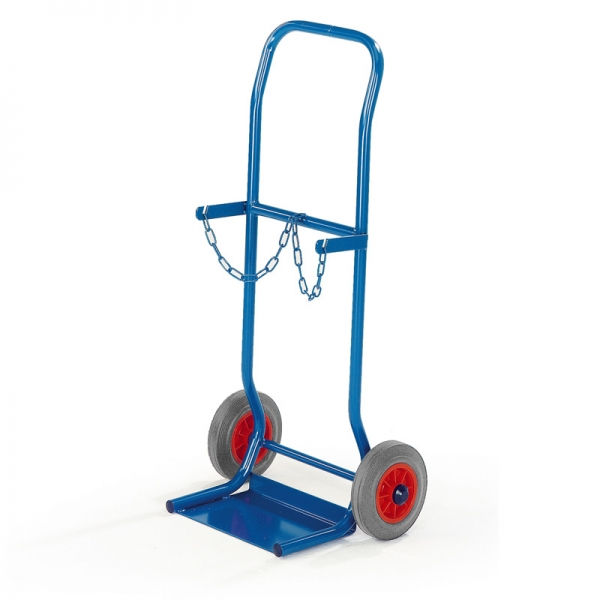 Stahlflaschenkarre, für 2 Stahlflaschen à 10 Ltr., 50 kg Tragkraft