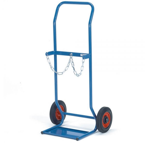 Stahlflaschenkarre 50 kg, für 2 Stahlflaschen à 10 Liter Inhalt