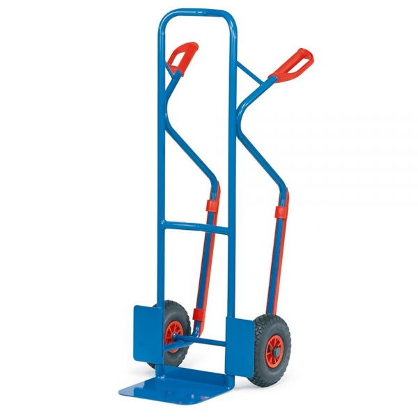 Stahlrohrkarre, Tragkraft 300 kg, Höhe 1300 mm, mit Gleitkufen