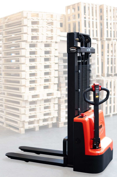 Stapler elektrisch EGV Eco, Tragkraft 1,5 t / 1500 kg, Länge 1760 mm