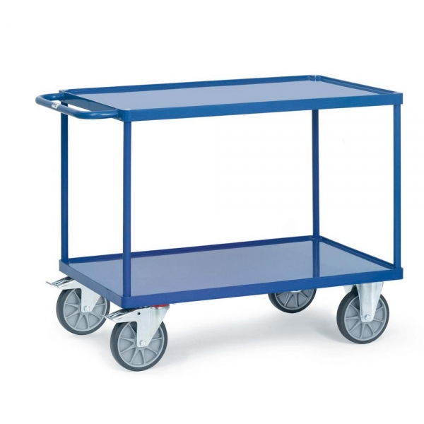 Tischwagen mit 2 Stahlblech-Wannen, 500-600 kg