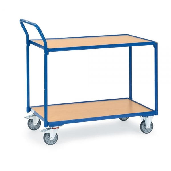 Leichte Tischwagen 300 kg, mit 2 Böden aus Holz
