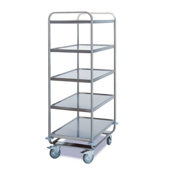 Edelstahl Tischwagen, 5 Etagen, schwere Ausführung, 200 kg Tragkraft