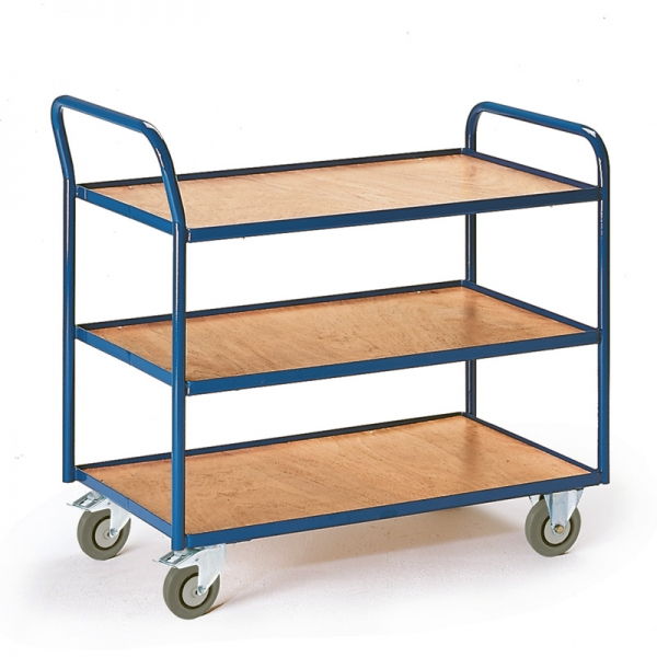 Tischwagen mit 3 Etagen (Griff hoch)