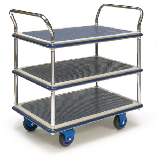 Tischwagen mit 3 Etagen, 150 - 300 kg Tragkraft