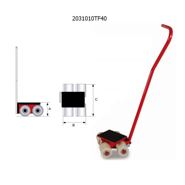 Transportfahrwerke für Schwerlast, 4-24t Tragkraft