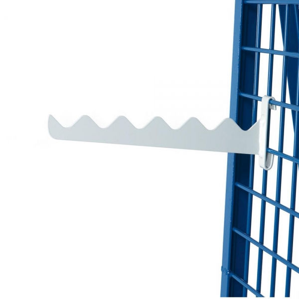 Wellenträger Stahl geschweißt, pulverbeschichtet lichtgrau RAL 7035.